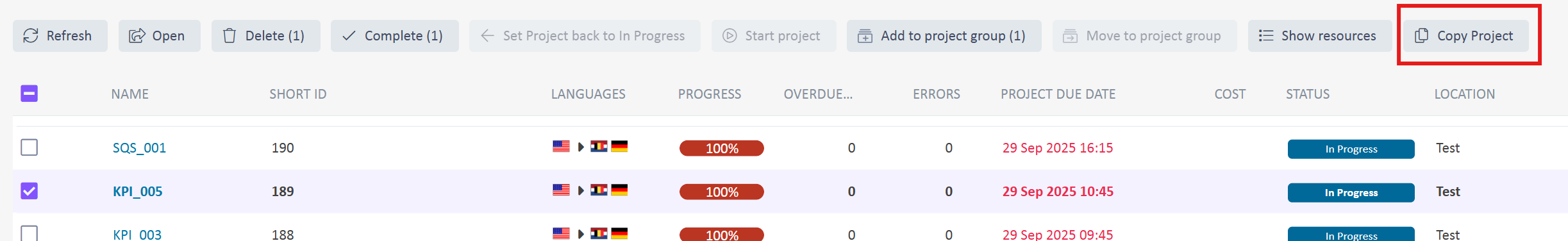 Copy Project